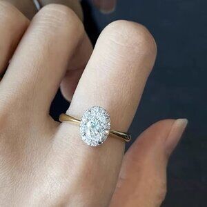 NEW 14k Yellow Gold Solitaire Diamond Ring Band